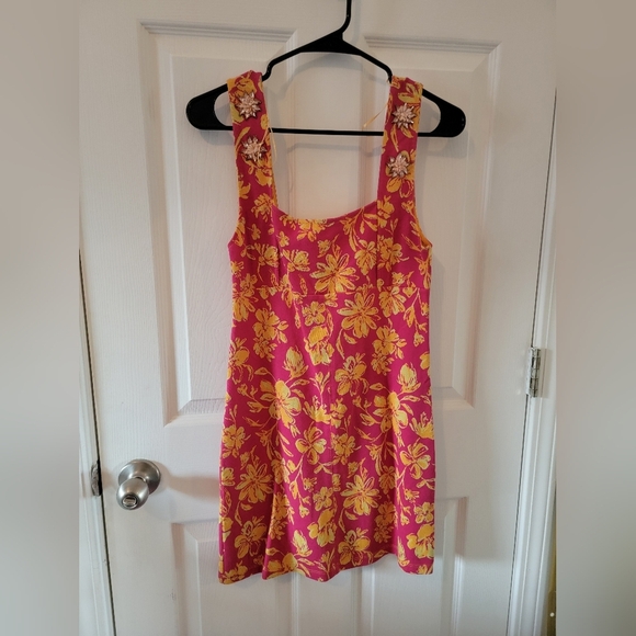 Zara Jewel Jacquard Dress NWT - Picture 7 of 12